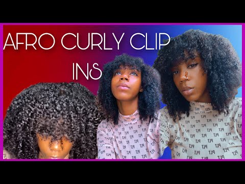 video about Clip in Hair Extension Afro Kinky Curly