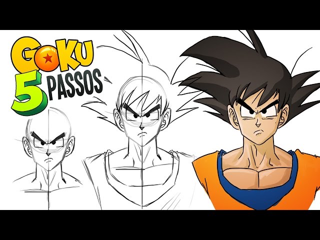 Aprender Como Desenhar O Cabelo Do Goku É FÁCIL ASSIM 😲😲 