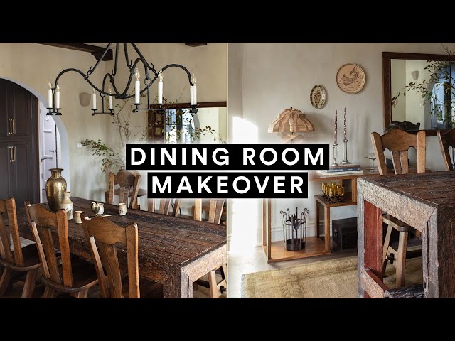 EXTREME DINING ROOM MAKEOVER ✨ 1929 Spanish ✨ DIY From Start to Finish! class=