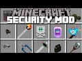 Minecraft SECURITY MOD / FIGHT OFF EVIL ZOMBIE MOBS WITH HIGH SECURITY WEAPONS!! Minecraft