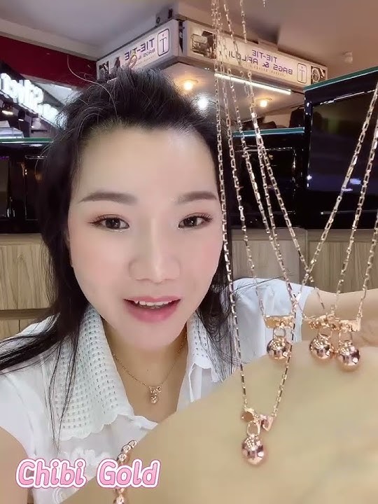 Kalung flat bola terbaru fashion emas 17K #chibigold #kalung #emas