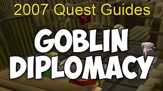 Runescape 2007 Goblin Diplomacy Quest Guide