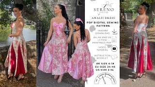 Amalfi Dress Sewing Pattern Tutorial - YouTube