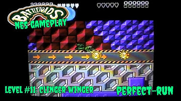 Battletoads NES Gameplay | Level #11: Clinger Winger (Perfect Run)