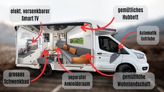 BESTER WOHNMOBIL GRUNDRISS 💥CHALLENGER 240 | Reisemobil mit Ankleide LUXUS PUR