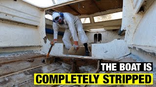 Removing a ROTTEN boat CABIN & INJURY occurred  | Pacemaker 20ft | Full BOAT RESTORATION V2 - Part 5 by Angry Mack 9,673 views 2 years ago 13 minutes, 48 seconds