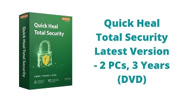 Quick Heal Total Security Latest Version - 2 PCs, 3 Years (DVD)