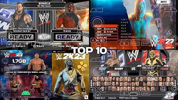 Top 10 WWE PSP ON ANDROID DEVICE wwe best mobile games wwe 2k24 for ppsspp | My Game Play