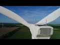 NuonWindmolens in de Wieringermeer polder. Windenergie. DJI Phantom 4 pro