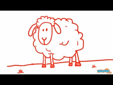 How to Draw A Sheep - Step By Step Drawing for Kids | Educational