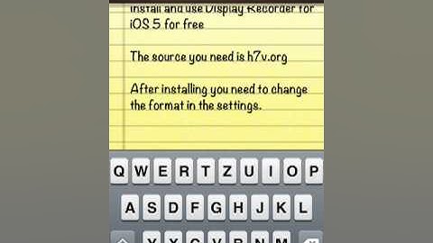 How to get Display Recorder for free on iOS 5 Devices