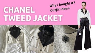 CHANEL 22P WHITE TWEED JACKET 🤍 | Why I Bought It and How To Style It