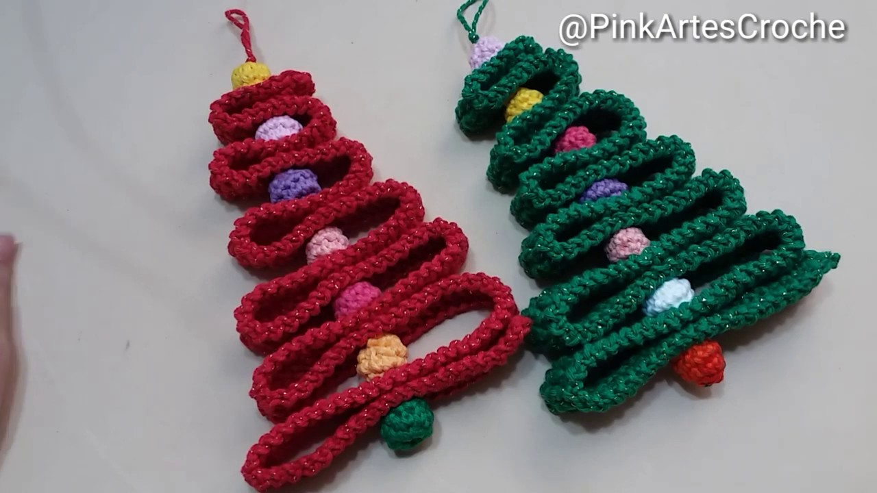 👊# Árvore de Natal / Enfeite de Porta diy - Pink Artes Croche by Rosana  Recchia - YouTube