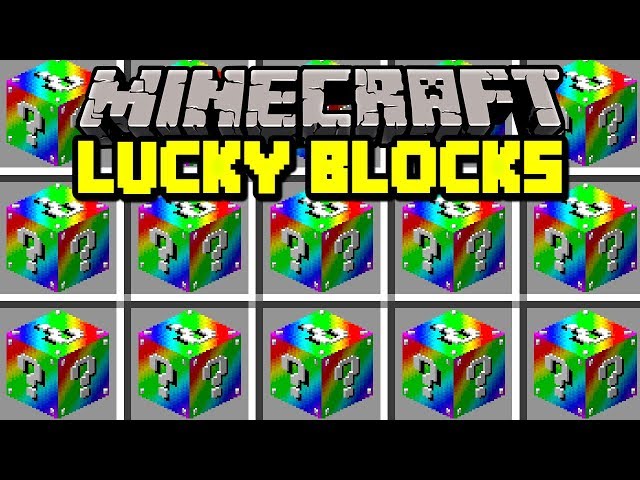 Minecraft: ULTIMATE RAINBOW LUCKY BLOCK MOD (FLOATING STRUCTURES, BIG  STATUES, & TRAPS) Mod Showcase 