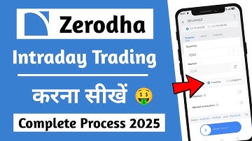 Zerodha me intraday trading kaise kare | How to do intraday trading in zerodha | Intraday Trading