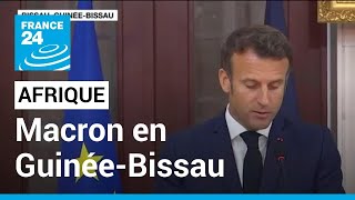 Emmanuel Macron en Guinée-Bissau : 