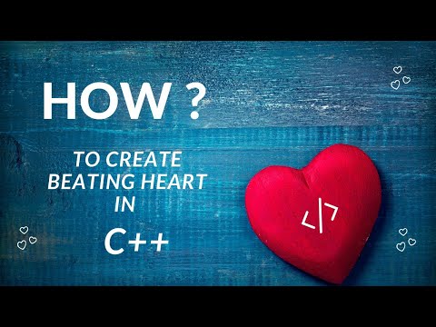 how to create beating heart in C++ | heart pattern in C++ | Programming | #Cplusplus #Coding