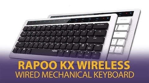 Rapoo KX Wireless/Wired Mechanical Keyboard - Yellow Switch - Mwave.com.au