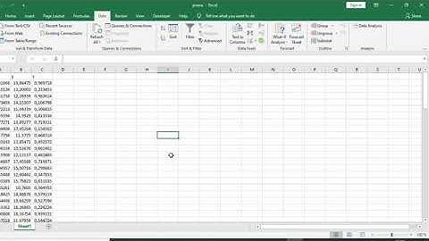 Correlations in Microsoft  Excel