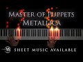 Metallica  master of puppets  advanced piano cover arr yannick streibert