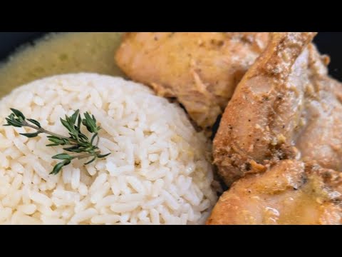 Chicken Thighs, Honey Mustard Sauce and Rice | Cooking Video Recipe