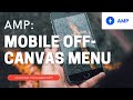 How to Create a Mobile Off-Canvas Menu with AMP