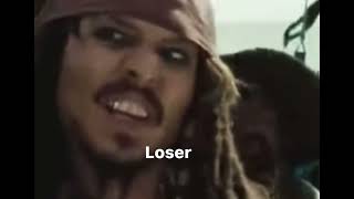 Captain jack sparrow being iconic for 2 minutes and 26 seconds