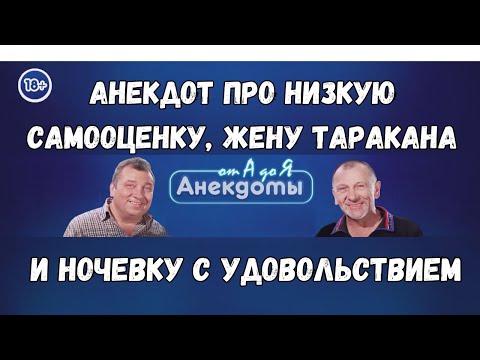 Анекдот про низкую самооценку, жену таракана и ночевку с удовольствием