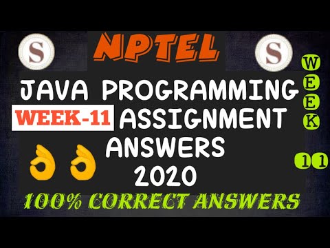 programming in java week 11 assignment answers