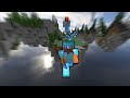 Skywars Clutch God VS 8 YouTubers (Minecraft Manhunt)