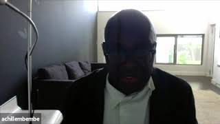 Achille Mbembe - Fall 2020 Lecture - Excerpt - 10.10.2020
