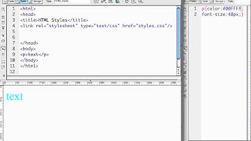HTML: CSS External & Internal Style Sheets