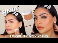 FENTY BEAUTY #PROFILTRPOWDERFOUNDATION REVIEW & FIRST IMPRESSIONS ON OILY SKIN | Andrea Roman
