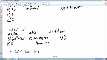 9.1 Add and Subtract Polynomials