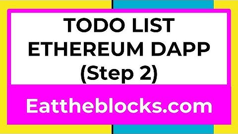 ToDo List Ethereum Dapp (Step2)