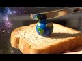 ASMR Cosmic Jam Planets on Bread | Oddly Satisfying Food Pressing Sounds 🎧