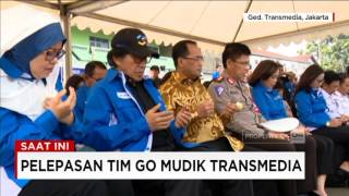 Pelepasan Tim Go Mudik Transmedia oleh Menhub, Budi Karya Sumadi