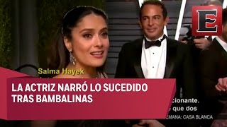 Salma Hayek se enteró antes que nadie del error en los Oscar