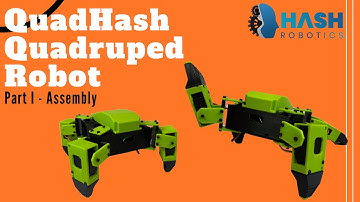 QuadHash Quadruped Robot using Raspberry Pi Pico W | Part I - Assembly | Hash Robotics
