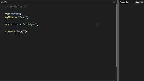 1   Variables   Beau teaches JavaScript