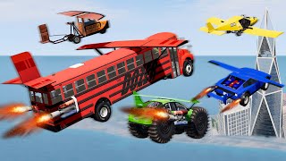 Flying Car Fight #2 - Who is better? - Beamng drive - Beamng drive screenshot 2