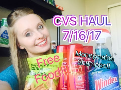 CVS HAUL 7/16/17-7/22/17 MONEYMAKER SHAMPOO & FREE FOOD!!!!