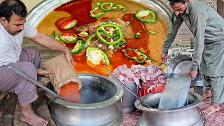 Nihari Making Recipe | Cooking 100+ KG Giant Beef Nalli Maghaz Nihari | National Food Making Process