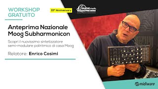 Moog Subharmonicon - Workshop - Enrico Cosimi