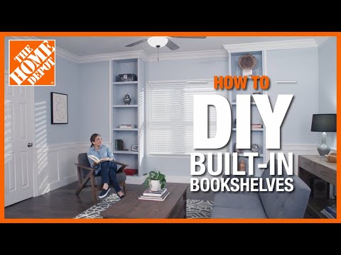 DIY Built-In Bookshelves | The Home Depot