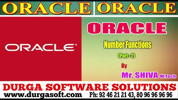 Oracle || Oracle Number Functions Part -2 by Siva
