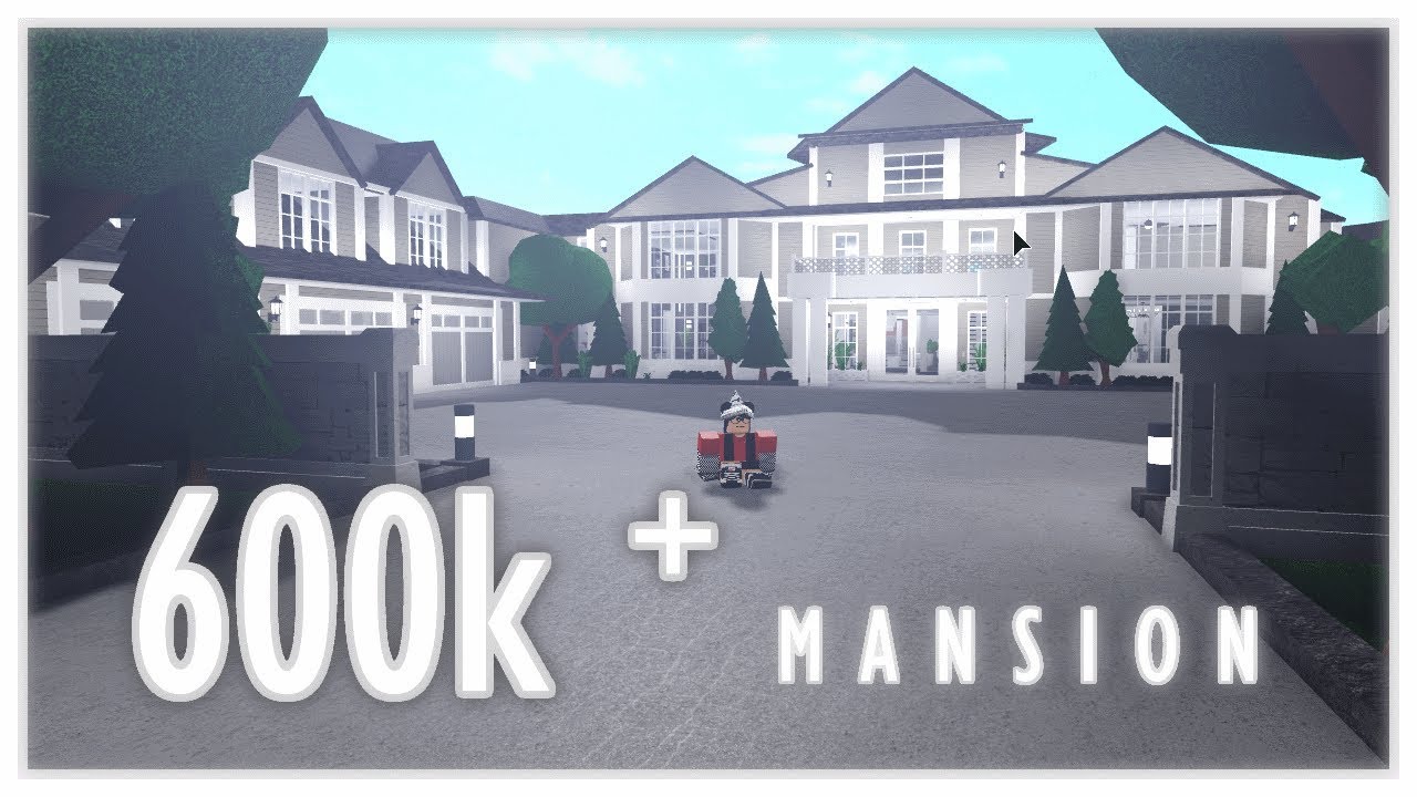 600k M A N S I O N Bloxburg Youtube - roblox bloxburg french mansion giveaway