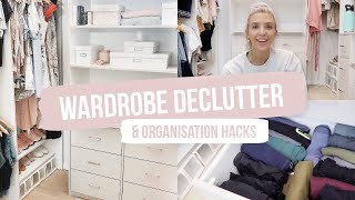 Wardrobe Declutter + Organisation/ Closet Storage Hacks