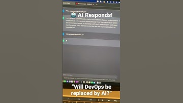 🤖AI Responds! “Will DevOps be replaced by AI?”