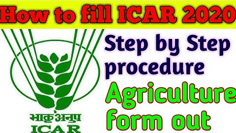 #ICAR exam 2020 | how to fill agriculture (ICAR) form 2020 | agriculture form out by nta